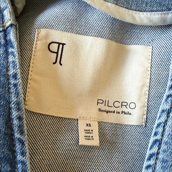 Anthropologie The Jolene Regenerative Cotton Denim Vest by Pilcro SIZE XS NEW - Picture 6 of 7